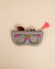 Quirky sunglass pouch with multicolor floral threadwork – handmade cotton cover