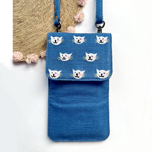 Cat Phone Sling Bag + Wallet