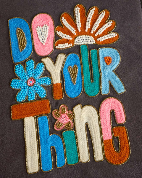 embroidered reusable journal cover with clipboard mechanism