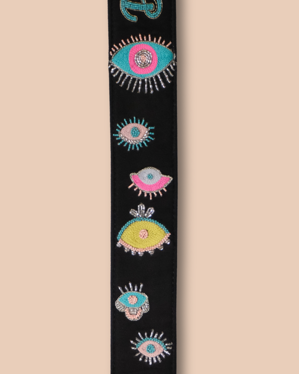 Customized Evil Eye Black Strap