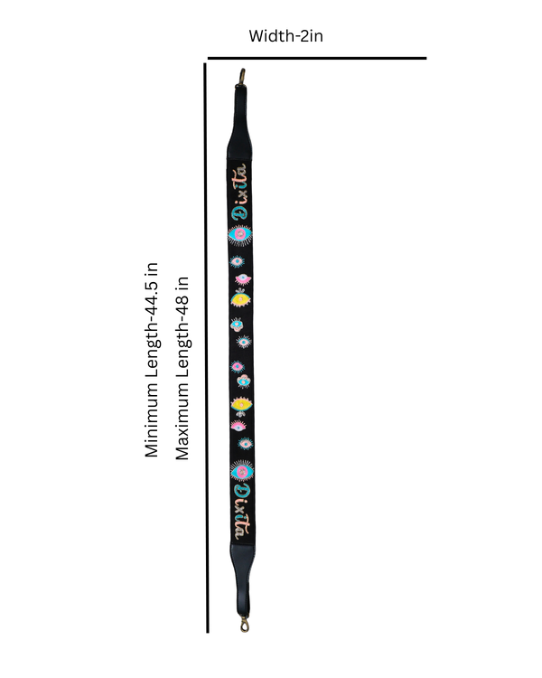 Customized Evil Eye Black Strap