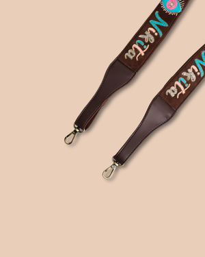 Customized Evil Eye Brown Straps