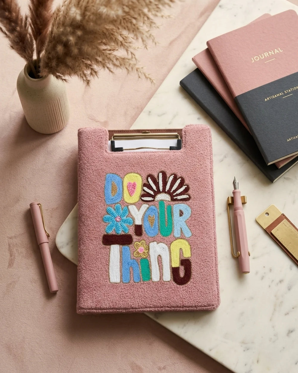 Do Your Things - Embroidered Reusable Journals