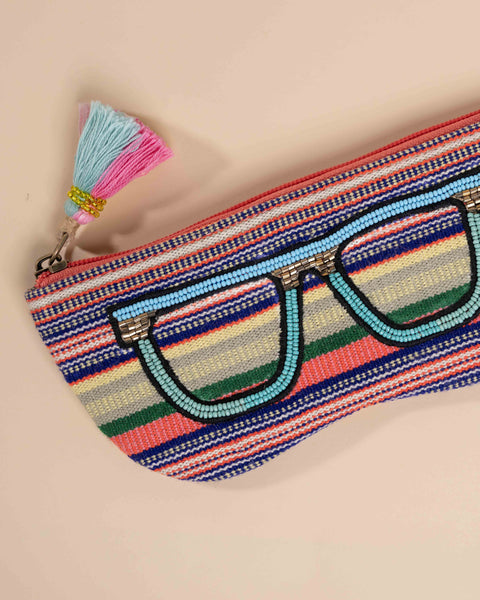 Daily-use chashma cover with Indian embroidery – unique gift for women

