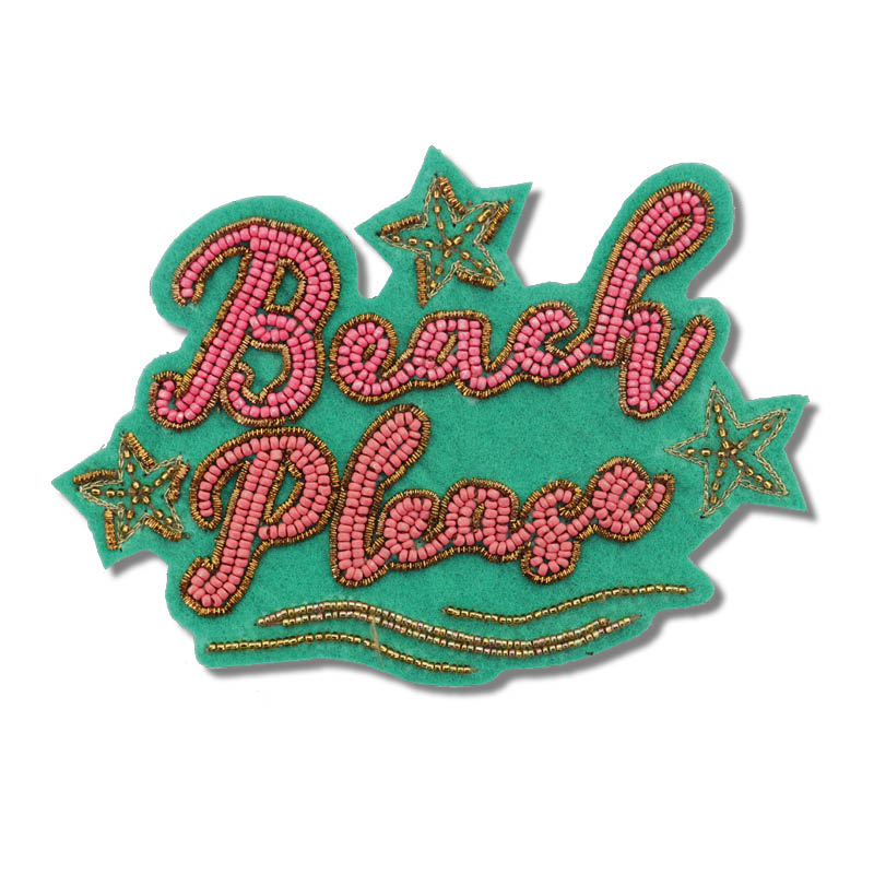 Handmade embroidered Rakhi Magnet – Beach Please - Fridge Magnet