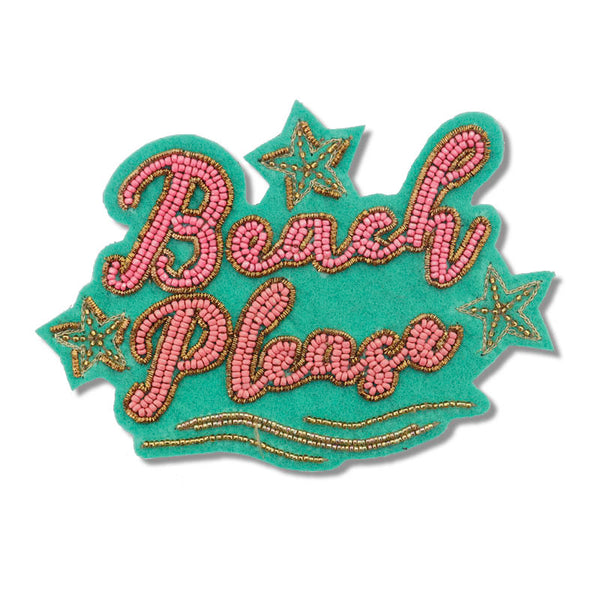 Handmade embroidered Rakhi Magnet – Beach Please - Fridge Magnet
