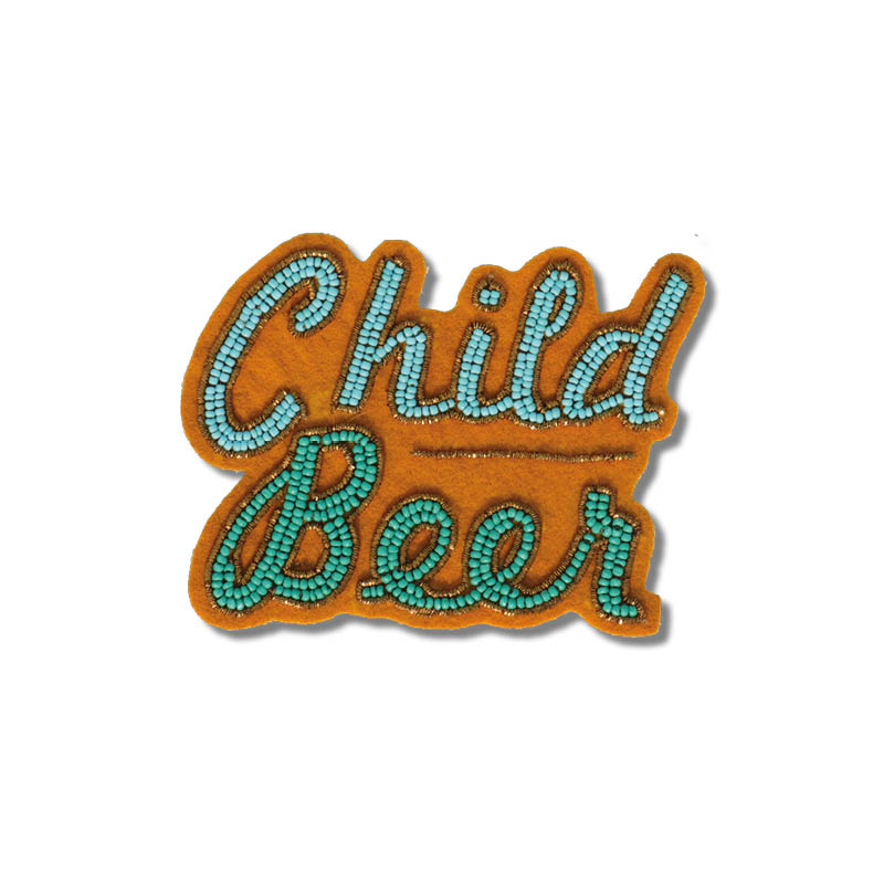 Handmade embroidered Rakhi Magnet – Child Beer - Fridge magnet