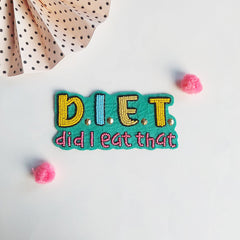 Handmade embroidered Rakhi Magnet – Diet - Fridge Magnet