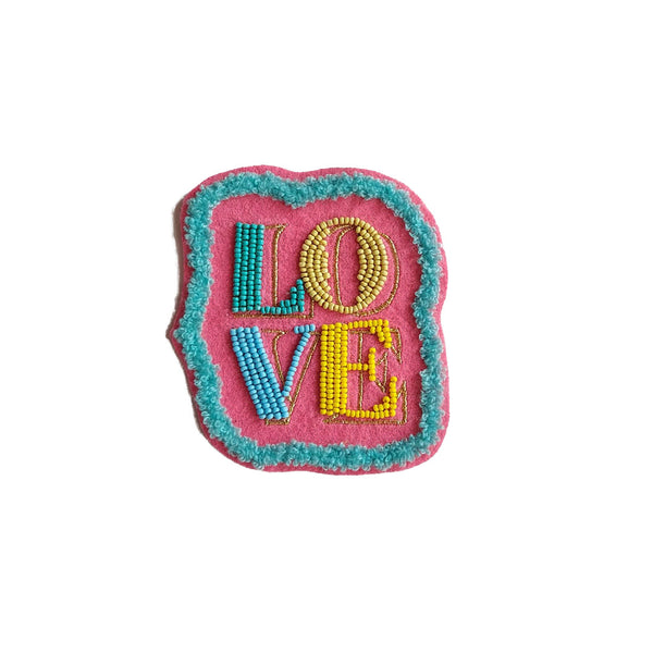 Handmade embroidered Rakhi Magnet – Love - Fridge Magnet