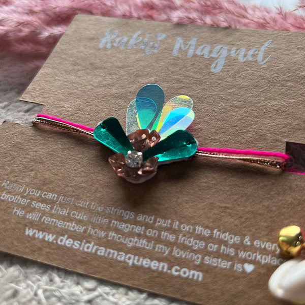 Embroidered Rakhi Magnet - Wink