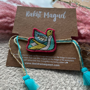 Embroidered Rakhi Magnet - Bird