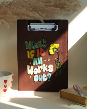 cardboard clip diary