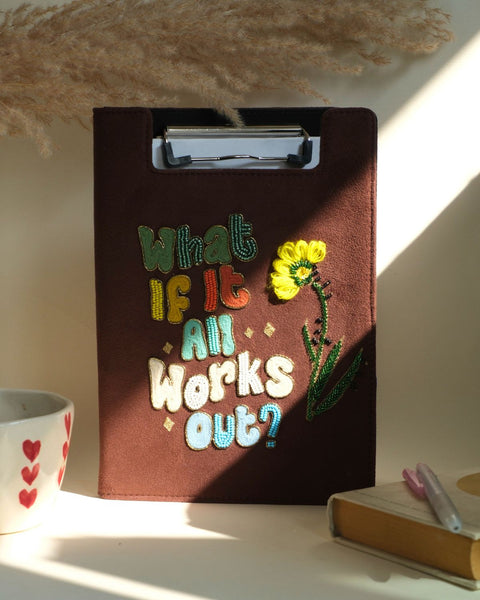 cardboard clip diary