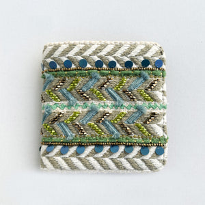 Green Leaves Snap Button Wallet