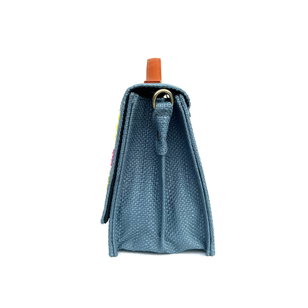Bird Sling Bag-Grey (Embroidered )