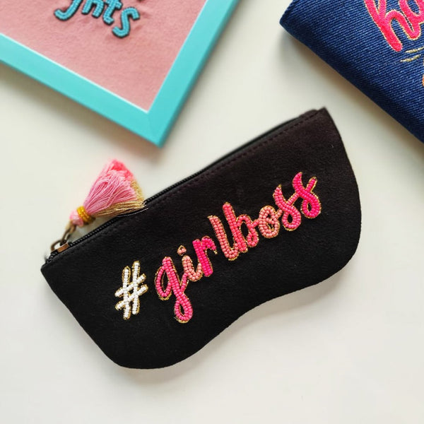 sunglass organiser,sunglass protector, spectacles cover, sunglasses pouch, "Cute beaded sunglasses cover - perfect gift and collectible from India"
