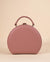  Elegant peach sling bag with evil eye embroidery, dabka work, and katdana embellishments