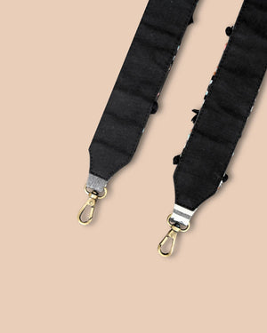 Embroidered Handle - Shaya Black - (Only Strap)