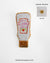 Self Love Sauce brooch in beaded design with white, gold, and pastel pink embroidery, handmade motivational lapel pin for jackets and bags.