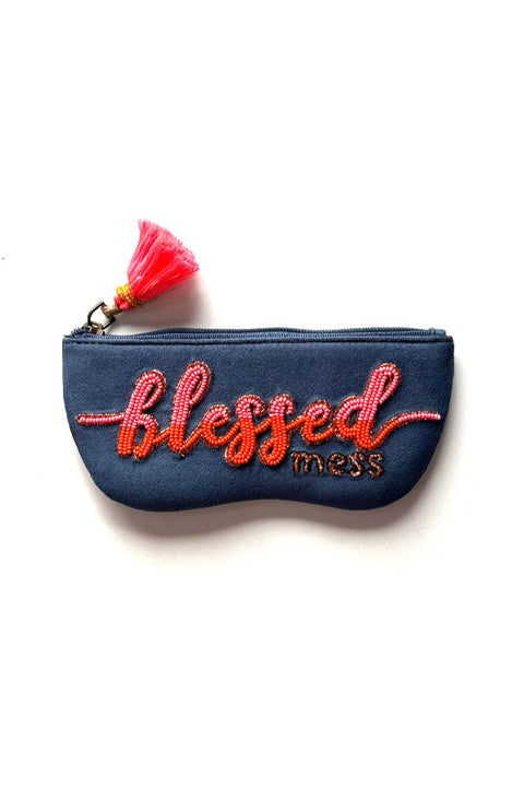 personalised sunglasses case, personalized sunglass case, "Colorful hand embroidered sunglass cover - ideal for specs or sunglasses"