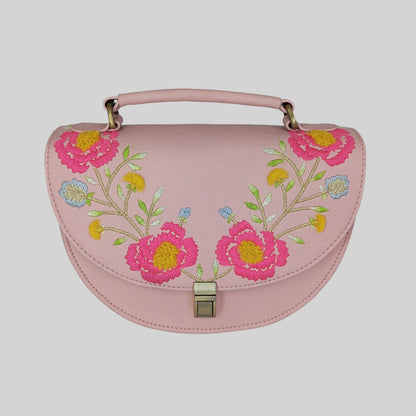 New Rexine Floral Peach