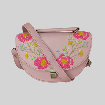 New Rexine Floral Peach