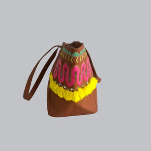 New Tote Bag: Tan