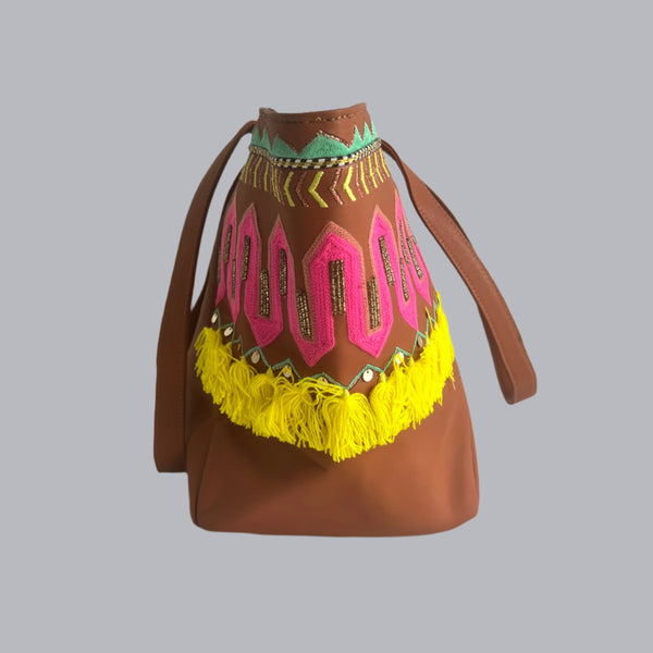 New Tote Bag: Tan