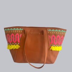 New Tote Bag: Tan