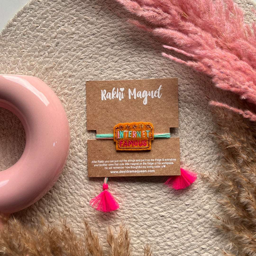 Embroidered Rakhi Magnet - Internet Famous