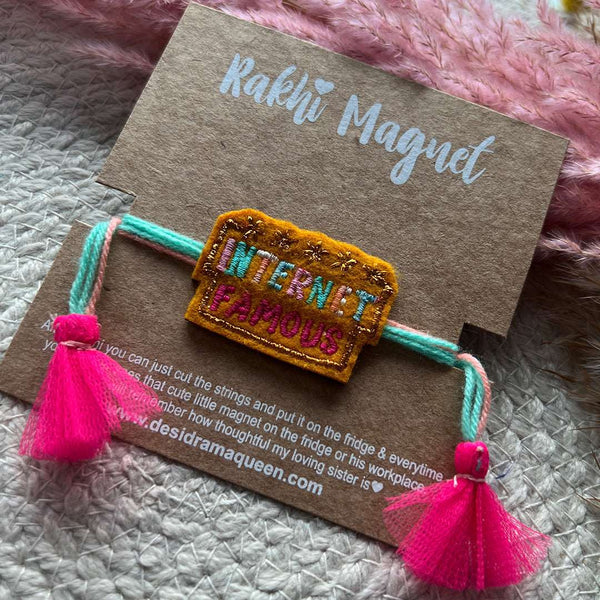 Embroidered Rakhi Magnet - Internet Famous