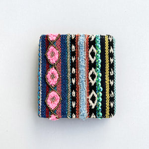 Multi Boho Snap Button Wallet