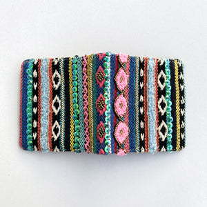 Multi Boho Snap Button Wallet