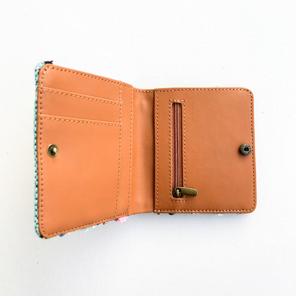 Multi Boho Snap Button Wallet