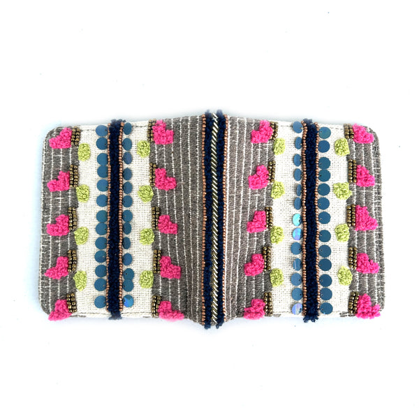 NEO BEIGE SNAP BUTTON WALLET