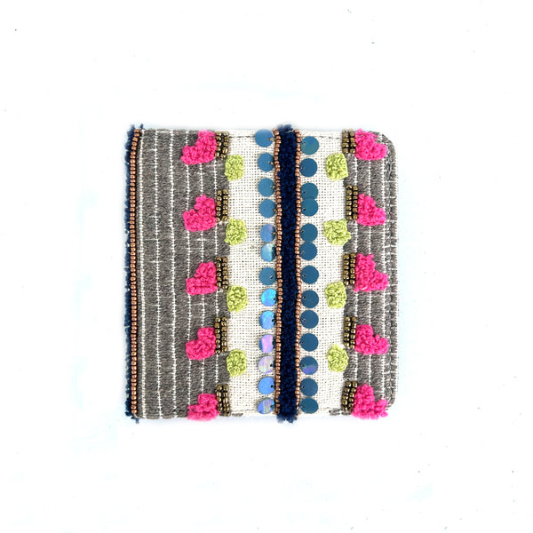 NEO BEIGE SNAP BUTTON WALLET