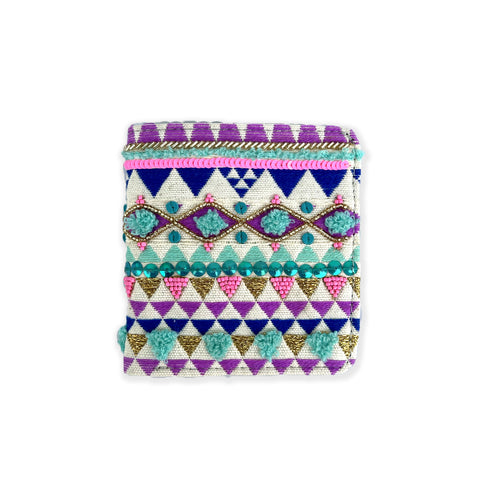 NEO TRIANGLES SNAP BUTTON WALLET