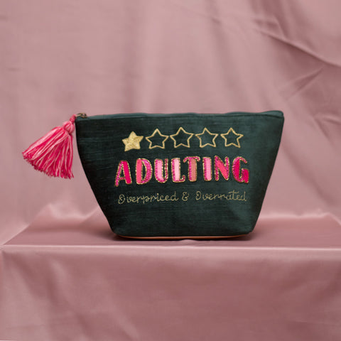 Adulting Overpriced & Overrated Makeup Pouch