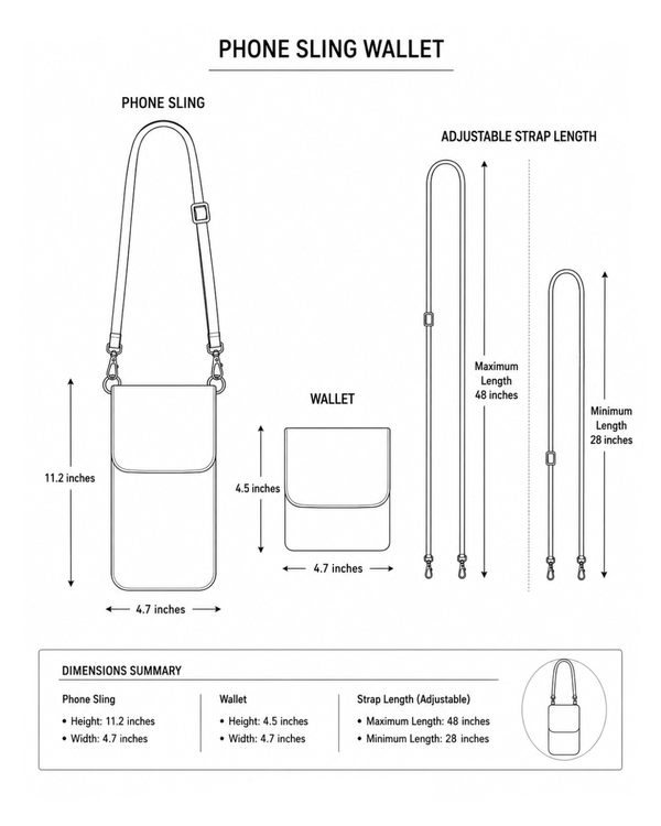 Cloud Phone Sling Bag + Wallet