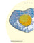Beaded egg brooch with yellow yolk and shimmering white sequins, fun accessory for food lovers