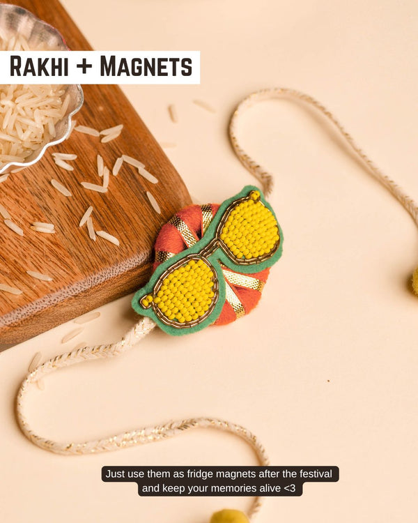 Rakhi Magnets- Yellow Chashmish