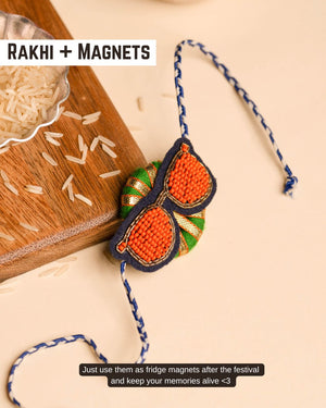 Rakhi Magnets- Orange chashmish