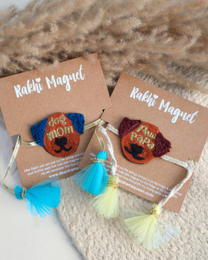 Rakhi Magnets Dog Mom & Paw Papa Combo