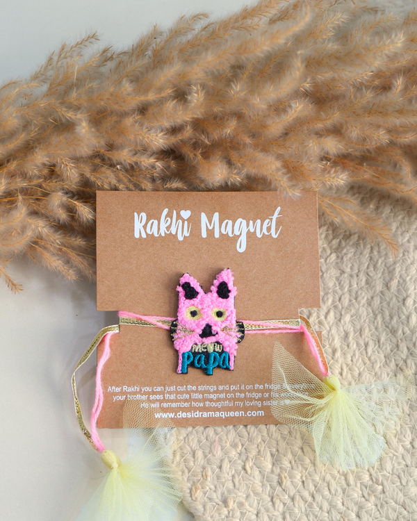 Rakhi Magnets Meow Papa