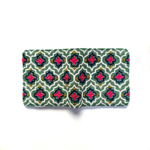 Patterned wallet on a white background
