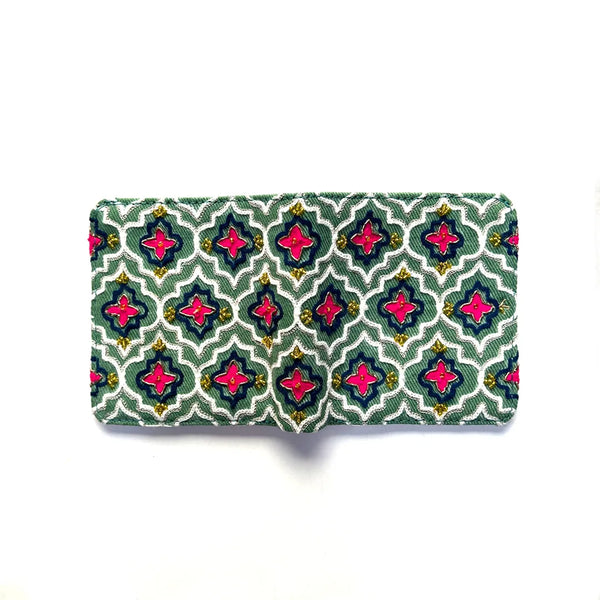 Patterned wallet on a white background