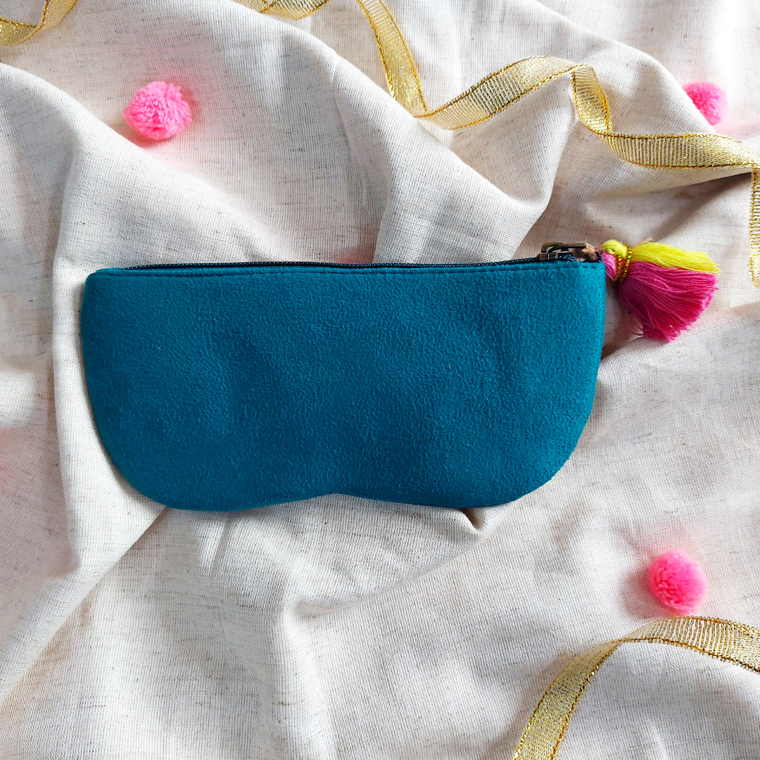 Embroidered Sunglass Cover, Embroidered Sunglass Case,"Indian hand embroidered sunglass pouch - beaded specs cover for gifts"