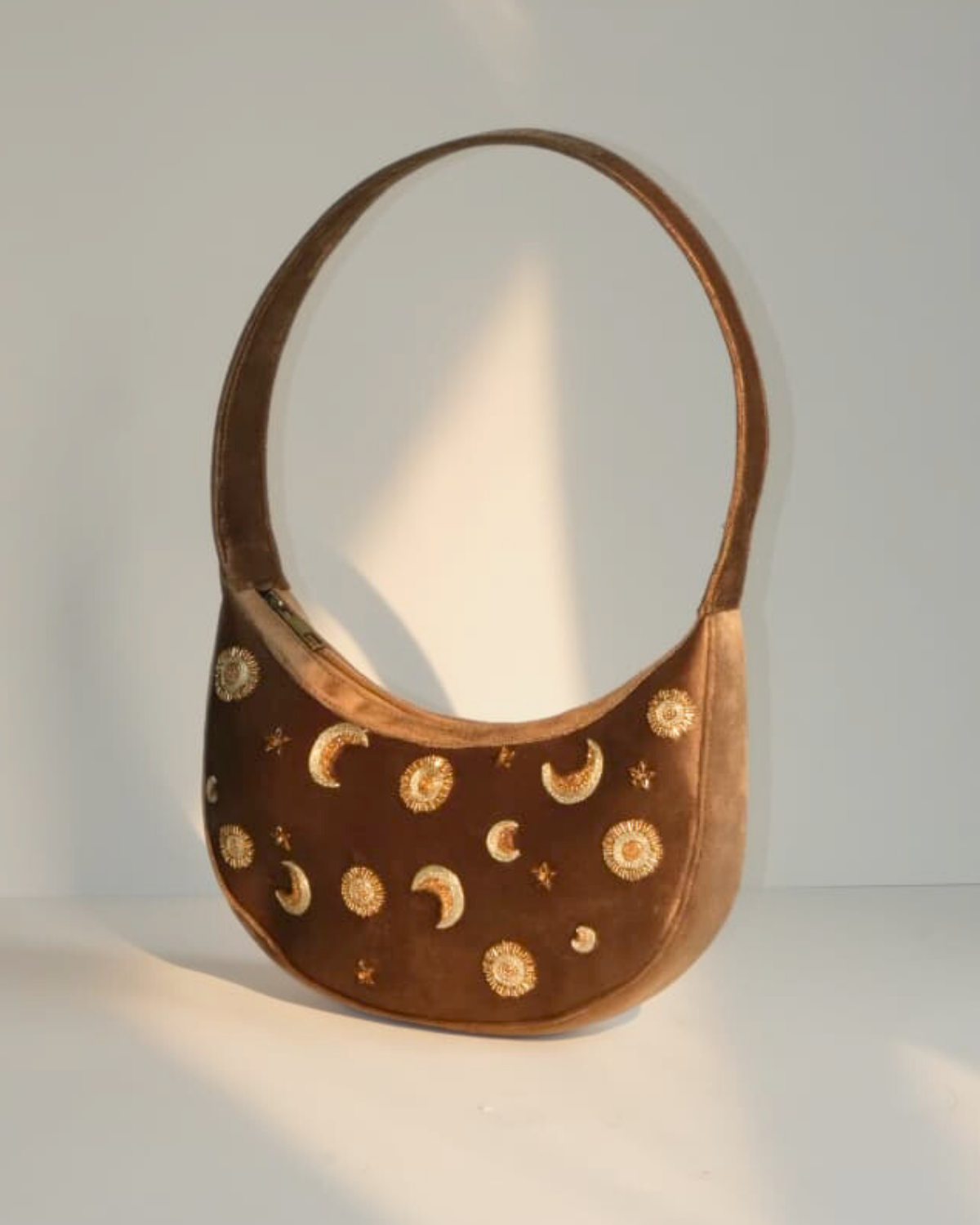 Silver Sage Moon Star Banana Bag