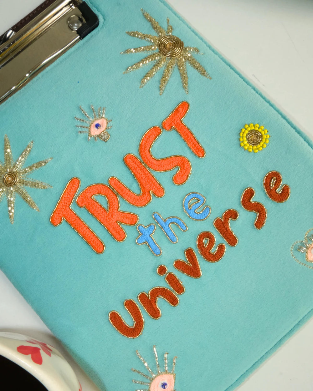 Trust The Universe - Embroidered Reusable Journals