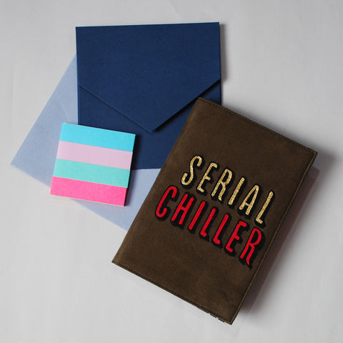 Serial Chiller - Embroidered Reusable Diary Cover